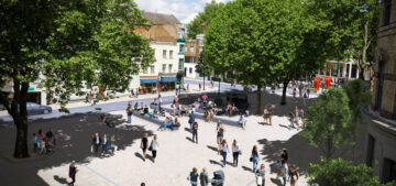 news-Clerkenwell-Green-proposal-view-looking-towards-Clerkenwell-Close-from-Clerkenwell-Road